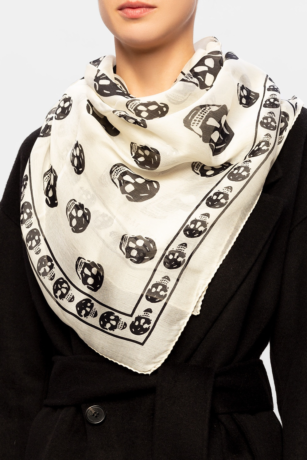 Alexander McQueen Scarf with logo Women s Accessories Vitkac